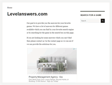 Tablet Screenshot of levelanswers.com